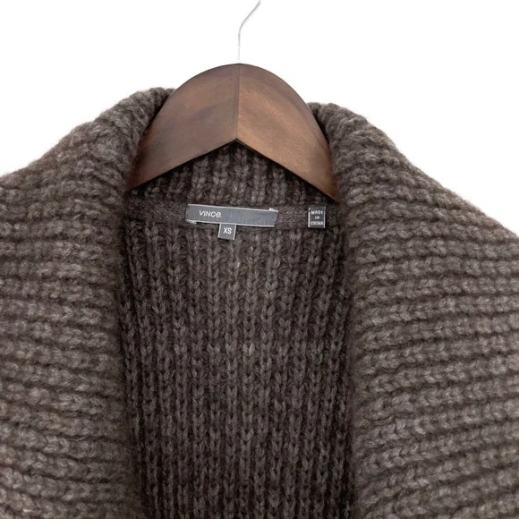 Vince Yak & Wool Brown Knit Cardigan - Picture 5 of 7